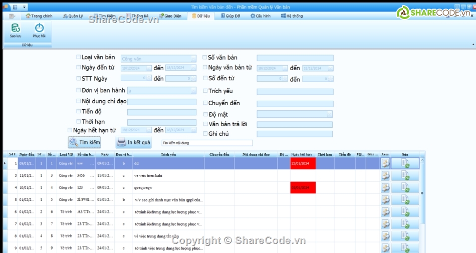 phần mềm quản lý văn bản,tra cứu văn bản,windows form văn bản